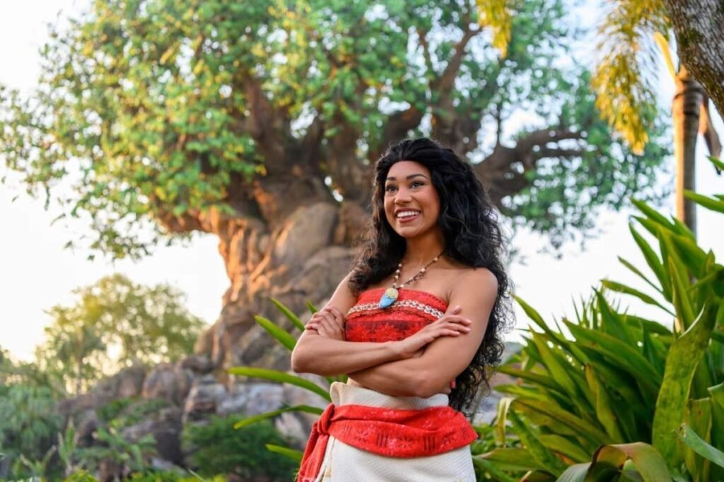 Encontro com Pocahontas no Animal Kingdom