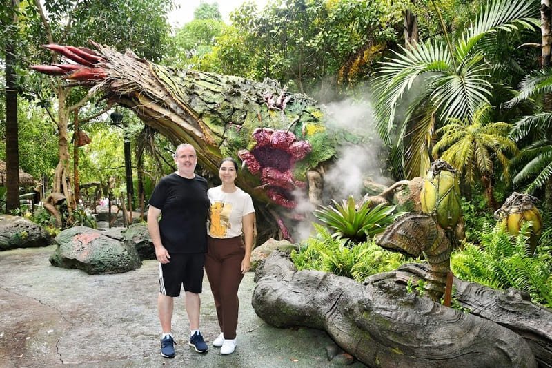 Eu e Robson em Pandora world of avatar - foto autoral